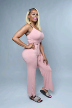 Kelsha Mauve Stretch Knit Wide Leg Jumpsuit - A' LA' POSH Clothing