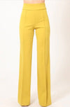 Classy Posh Mustard Stretch High Waist Pants - A' LA' POSH Clothing