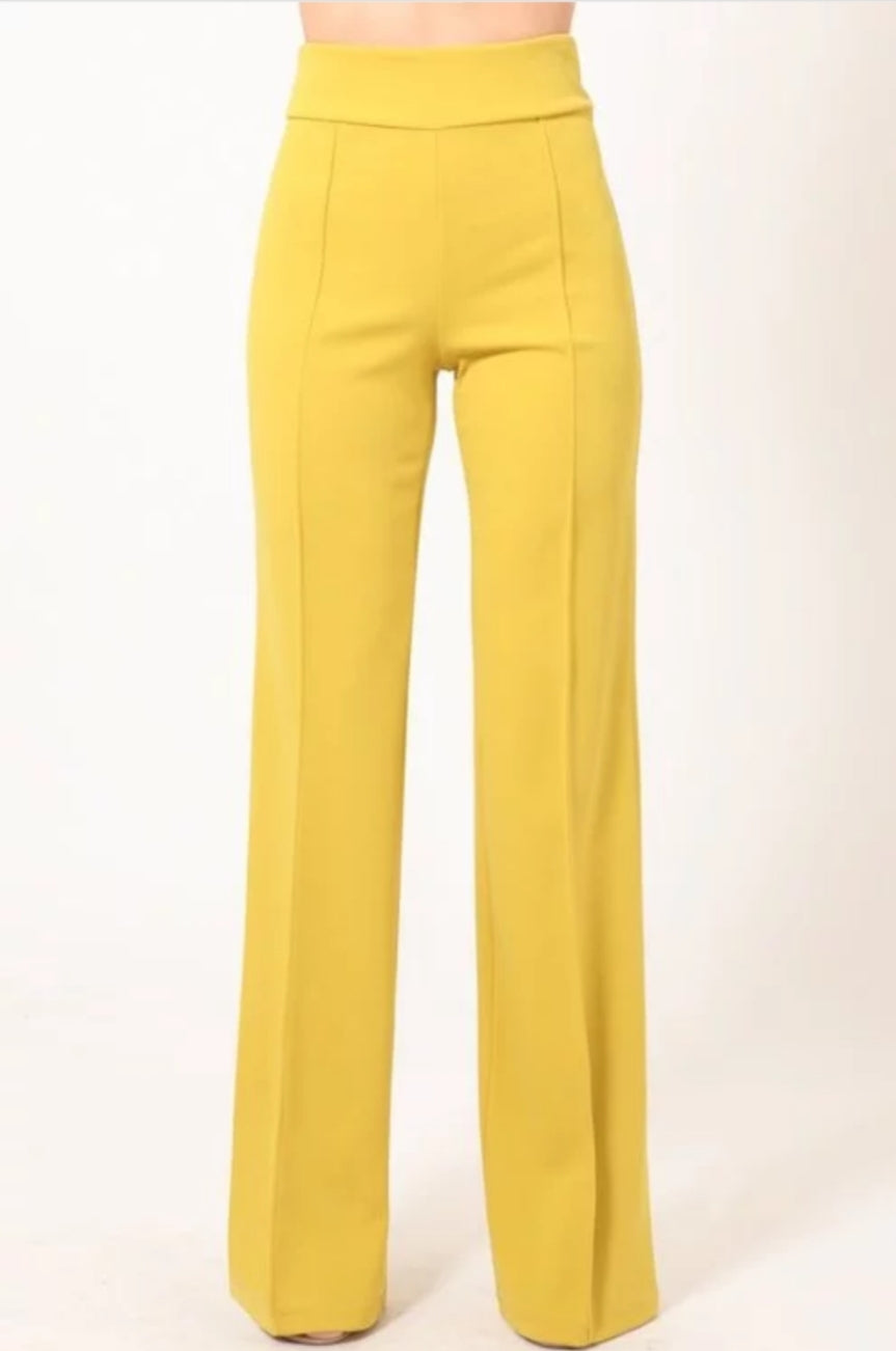 Classy Posh Mustard Stretch High Waist Pants – A' La' Posh Clothing Classy Posh Mustard Stretch High Waist Pants – A' La' Posh Clothing