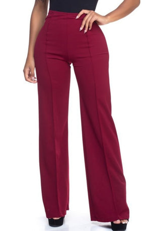 Hilton High Waist Wide Leg Pants - A' LA' POSH Clothing