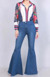 Tiffany Dark Denim Bottom Jeans - A' LA' POSH Clothing