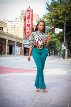 Hilton Hunter Green High Waist Wide Leg Pants - A' LA' POSH Clothing