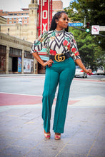 Hilton Hunter Green High Waist Wide Leg Pants - A' LA' POSH Clothing