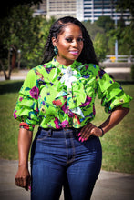 Malaysia Lime Green Multi Color Floral Print Top - A' LA' POSH Clothing