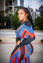 Wonder Woman Black Red Stripe Bandage Bodycon Sweater Dress - A' LA' POSH Clothing