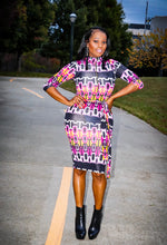 Arlicia Black Pink Multi Color Mixed Print Bodycon Dress - A' LA' POSH Clothing