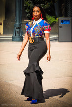 Ruffle Black High Waist Palazzo Bell Bottoms - A' LA' POSH Clothing