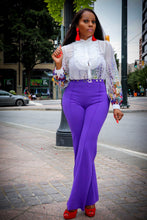 Autumn White Multi Color Floral Print Chiffon Button Down Blouse - A' LA' POSH Clothing