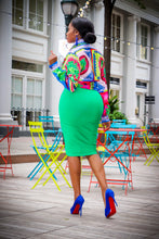 So Posh Kelly Green Elastic Silhouette Bandage Skirt - A' LA' POSH Clothing