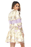 Goddess Purple Gold 2 Piece Skirt Set - A' LA' POSH Clothing