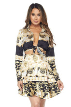 Goddess Black Gold 2 Piece Skirt Set - A' LA' POSH Clothing
