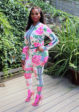 Jasmine Multi Color Floral Print Stretch Fit Tracksuit - A' LA' POSH Clothing