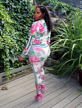 Jasmine Multi Color Floral Print Stretch Fit Tracksuit - A' LA' POSH Clothing